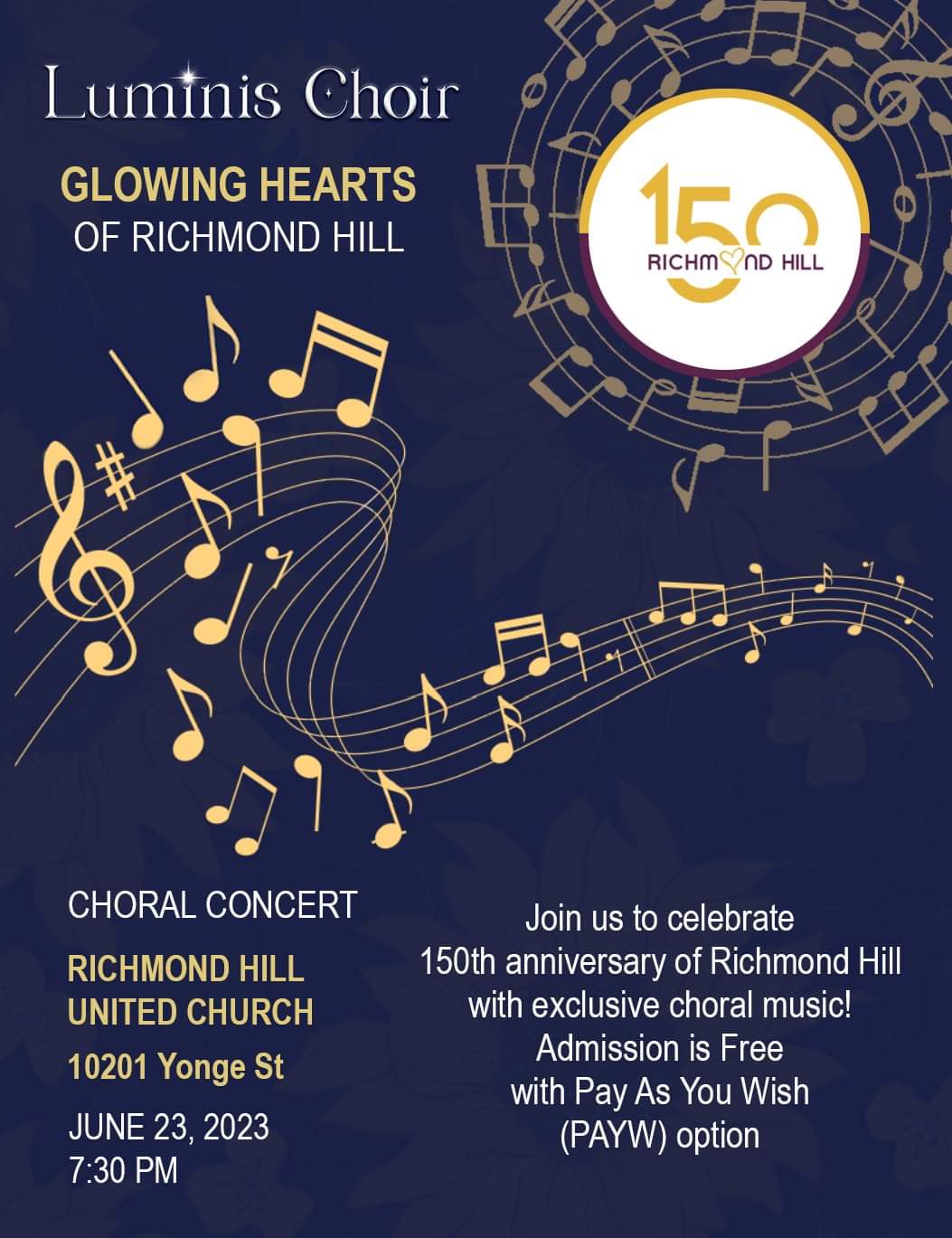 Glowing Hearts of Richmond Hill event poster