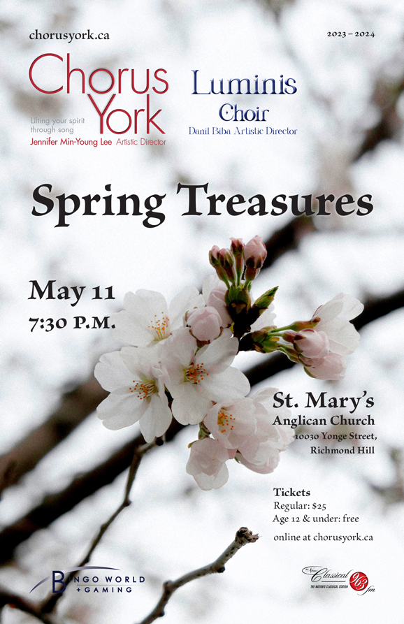 Spring Treasures event poster